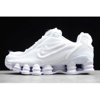 2019 CDG x Nike Shox TL White White-Black CJ0546-100 Shoes